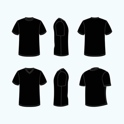 Plain Black T Shirt Template, Mock Up T-shirt Free, Mock Ups Free Templates, Black T Shirt Template, Black Tshirt Template, Background Bola, Blank T Shirt Template, Black T Shirt Mockup, Blank Clothing