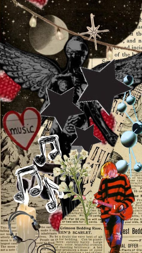 Grunge frfr Newspaper Collage Art, Grunge Art Style, Grunge Collage, Newspaper Collage, Grunge Art, Journal Doodles, Post Card, Fun Ideas, Drawing Inspiration