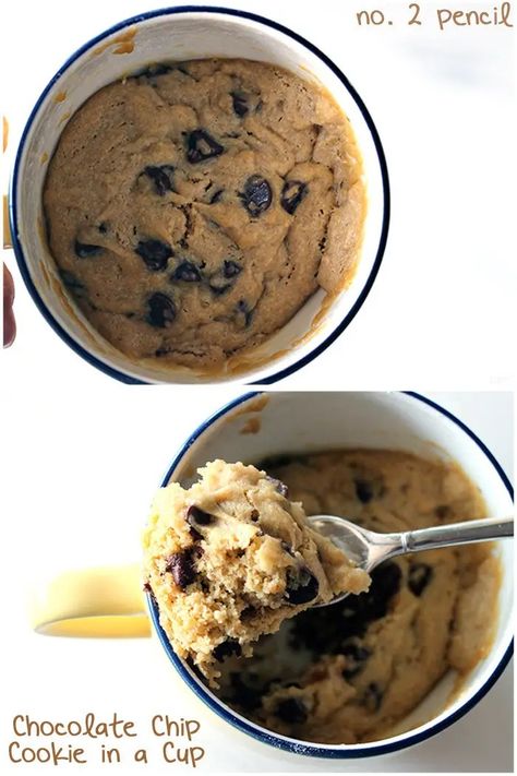 31 Microwave Recipes That Are Borderline Genius Cookie In A Cup, Microwave Chocolate Chip Cookie, Microwave Dessert, Chip Mug, Cookie In A Mug, Cup Print, Mug Recipes, Cookie Cups, Microwave Recipes