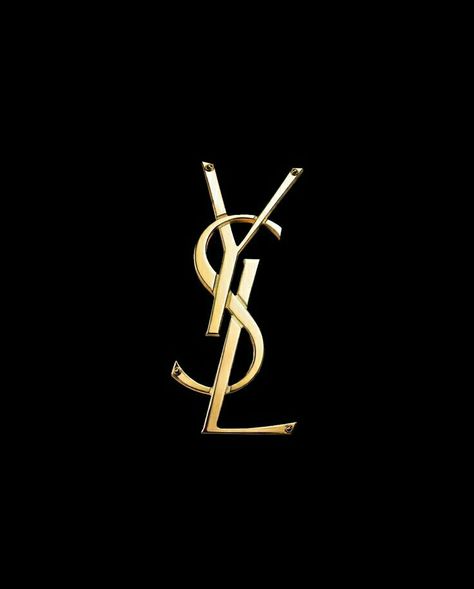 Ysl Logo Aesthetic, Black And Gold Widgets, Ysl Sign, Dark Gold Aesthetic, Ysl Poster, Gold Widgets, Black Gold Aesthetic, Saint Laurent Aesthetic, Yves Saint Laurent Logo