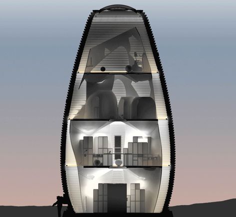 Meet MARSHA, a proposal for a 3D printed habitat on Mars designed by @aispacefactory Space Colony Concept, Mars Habitat, Mars Project, 3d Printed House, Genius Loci, Victorian Mansions, Outdoors Tattoo, Architectural Practice, Workplace Design