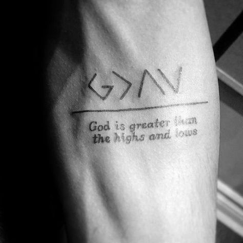 God Quotes Tattoos, Meaningful Tattoos For Men, Wörter Tattoos, Tattoo Quotes For Men, Small Quote Tattoos, Men's Small Tattoo, Quote Tattoos, Tattoo Trend, God Tattoos