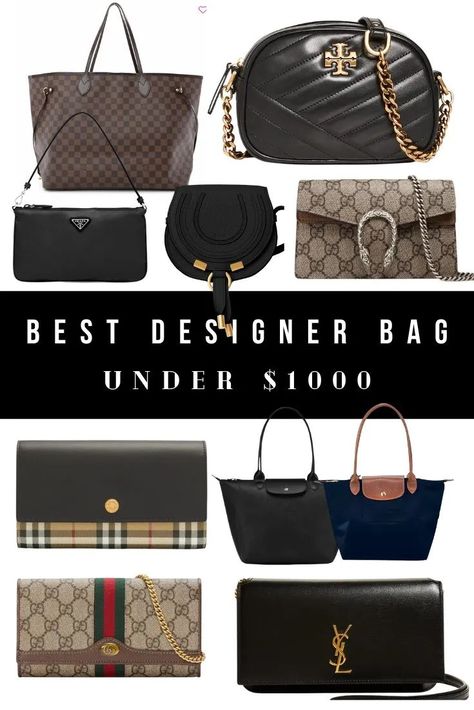 When it comes to fashion and style, nothing elevates an outfit quite like a designer bag. While luxury accessories are often associated with sky-high prices, there’s good news for the fashion-savvy on a budget (like me). There are a bunch of affordable options that won’t break the bank, but will give you the feeling of being a celebrity! These are the best designer bags under $1000 that are well worth the investment, from brands like Longchamp, Chanel, Gucci, and more. Investment Bags, Fake Designer Bags, Chic Crossbody Bag, Best Designer Bags, Best Investments, Designer Bag, Sky High, Branded Bags, Luxury Accessories