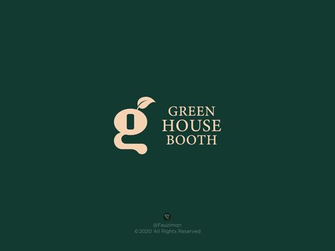 Green House Logo Design, Green Color Branding, Logo Green Design, Green Logo Branding, Dark Green Branding, Green Branding Design, Gardening Branding, Plant Branding, Natural Branding Design