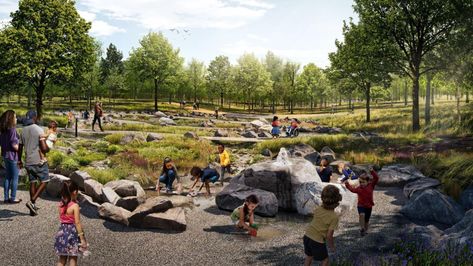 Forest Park to break ground on new, 17-acre nature playscape | Lifestyles | stltoday.com Nature Playscape, Forest Park St Louis, St Louis Zoo, Outdoor Education, Park Playground, Park Landscape, Prospect Park, Nature Play, Public Park