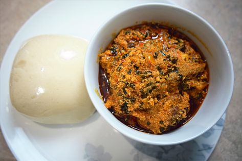 How to Cook Delicious Nigerian Egusi Soup Pepper Soup Recipe Nigerian, Fufu And Egusi Soup, Egusi Soup, Drivers Permit, Melon Seeds, Seafood Stew, Nigerian Food, Savory Soups, Chopped Spinach