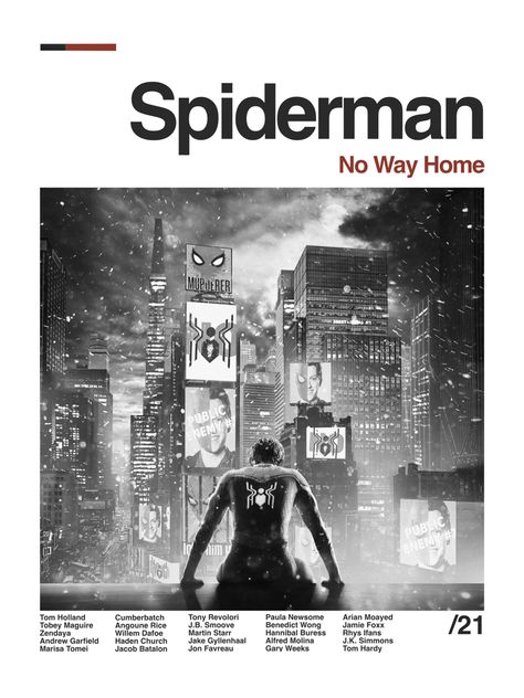 Spiderman Poster Black And White, Wall Posters Spiderman, No Way Home Poster, Spiderman Prints, Poster Prints Spiderman, Spiderman No Way Home Poster, Black And White Movie Posters Art Prints, Spiderman No Way Home Wallpaper, Spiderman Poster Aesthetic