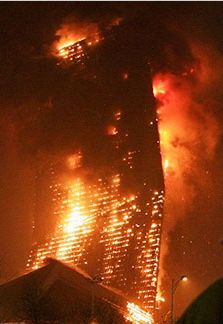 Other Fires in Steel-Structure Buildings Building On Fire Aesthetic, Burning Building Aesthetic, City On Fire, Fire Building, Burning Building, Building On Fire, Hedgehog Game, Steel Structure Buildings, Building Aesthetic