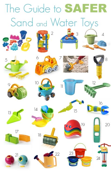 The Guide to Safer Sand and Water Toys Summer Toys For Kids, Beach Toys For Toddlers, Toddler Outside Toys, Outside Toys For Toddlers, Baby Beach Toys, Beach Toys For Kids, Kids Water Toys, Outdoor Toys For Toddlers, Toy Guide