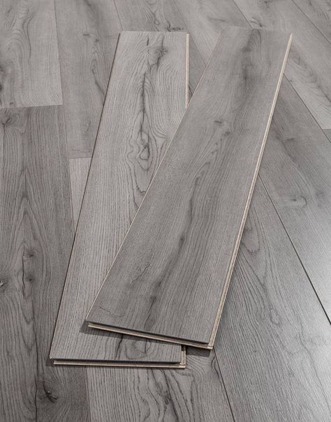 Loft - Dark Grey Laminate Flooring | Direct Wood Flooring Dark Grey Laminate Flooring, Lantai Vinil, Grey Laminate Flooring, Direct Wood Flooring, Grey Wood Floors, Grey Laminate, Flooring Design, Best Flooring, Grey Flooring