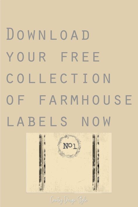 This is my favorite farmhouse label. Which one is your favorite. Click to see them all and get your free printable. Country Design Style #printablelabels Farmhouse Printables Free, Fonts For Christmas, Vintage Labels Printables Free, Free Motion Embroidery Applique, Primitive Labels, Vintage Labels Printables, Christmas Fonts Alphabet, Labels Printables Free Templates, Labels Printables