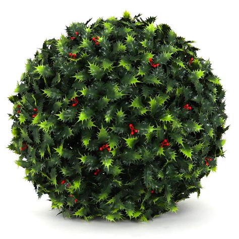 Primrue Faux Holly Topiary | Wayfair Topiary Balls, Topiary Plants, Artificial Topiary, Artificial Plants Outdoor, Artificial Foliage, Topiary Trees, Potted Trees, Outdoor Deck, Types Of Plants