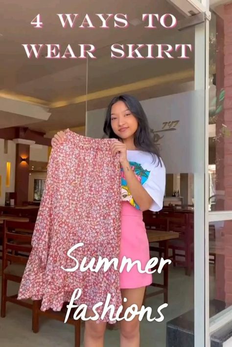 Beautiful Summer Fashion s for  girls & Women Floral Skirt Outfit Summer, Floral Midi Skirt Outfit, Midi Skirt Outfits Summer, Long Skirt Outfits For Summer, Printed Skirt Outfit, Floral Skirt Outfits, Spring Skirt Outfits, Skirt Outfits Summer, Long Floral Skirt