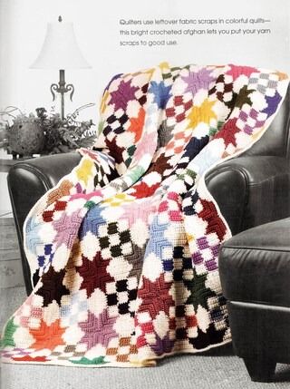 vintageyarnlove - Etsy Scrap Afghan, Patchwork Afghan, Crochet Star Blanket, Bad Cover, Afghan Crochet Pattern, Star Patchwork, Blanket Crochet Pattern, Crochet Blanket Pattern, Vintage Crochet Pattern