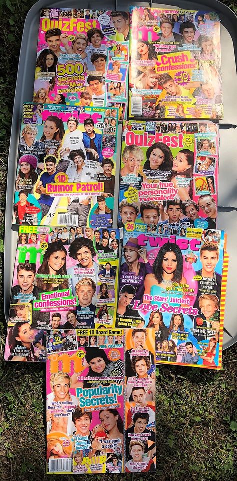 Selection of 7 teen magazines including twist magazine, m magazine, and quizfest magazine. $1.00 for all. Teen Magazine 2000s, 2000s Teen Magazine, Early 2000s Magazine, 90s Teen Magazine, 2000s Yearbook, Magazine Activities, Grunge Magazine, Cute Magazine, 17 Magazine