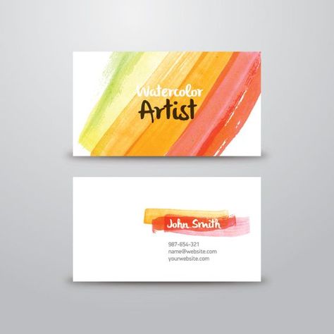 Business Cards Are Better Looking Than They Used to Be Artist Business Cards Design, Painter Business Card, Business Card Icons, Artist Business Card, Examples Of Business Cards, Art Business Cards, Buisness Cards, Name Card Design, 광고 디자인