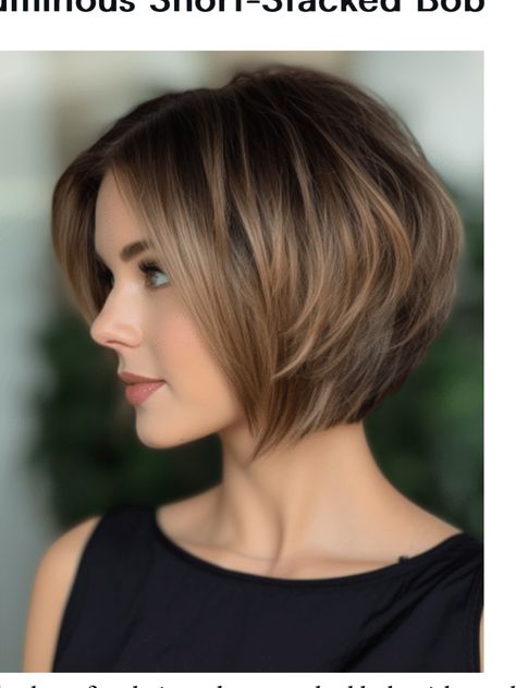 Bob Pendek, Κούρεμα Bob, Bob Cuts, Stacked Bob Haircut, Short Brown Hair, Chin Length Hair, Bob Haircut For Fine Hair, Bob Hairstyles For Fine Hair, Haircuts For Medium Hair