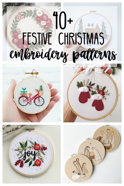 40+ Christmas embroidery patterns to make this holiday season! Nordic Christmas Embroidery, Hygge Embroidery Pattern, Embroidery Ornament Patterns, Diy Embroidered Felt Ornaments, Christmas Embroidery Stitches, Free Christmas Embroidery Patterns Printables, Free Christmas Hand Embroidery Patterns, Quick Christmas Embroidery, Easy Winter Embroidery