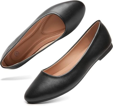 Slip On Shoes For Women, Round Toe Flats Shoes, Checkered Shoes, Shoes Ballet Flats, Flats Shoes Comfortable, Womens Black Flats, Black Flats Shoes, Women's Slip On Shoes, Loafer Shoes Women