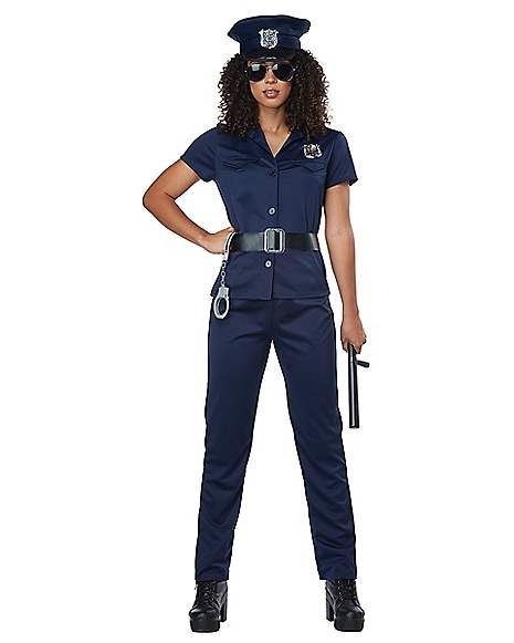 Adult Police Woman Costume - Spirithalloween.com Plus Size, Halloween, Trousers, Police Women, Police Officer, Firefighter, Size Chart, I Hope, Jumpsuit