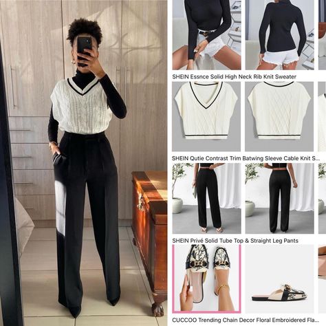 Outfit Ideas From Shein For School, Business Casual Outfits Shein, Cooperate Baddie Outfits For Women, Cooperate Baddie, Style Skirt Outfit, Woman Fashion Winter, Baddie Office, 90 Fashion, Corporate Outfit