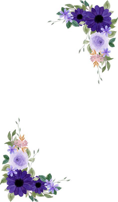 Gorgeous purple floral wedding Floral Flowers Stickers, Purple Flower Wedding Invitations, Purple Save The Date Templates, Purple Save The Date Background, Floral Template Border, Purple Flowers Wallpaper Backgrounds, Flower Background For Wedding, Beautiful Frames And Borders, Flower Frame Design Beautiful