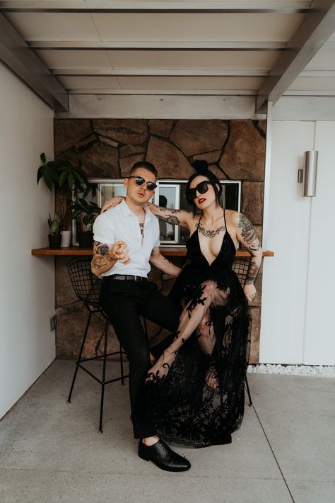 Fifth Wedding Anniversary, Dark Wedding Theme, Edgy Wedding, Rock N Roll Wedding, Rock Wedding, Rock N Roll Bride, Goth Wedding, Alternative Bride, Dark Wedding