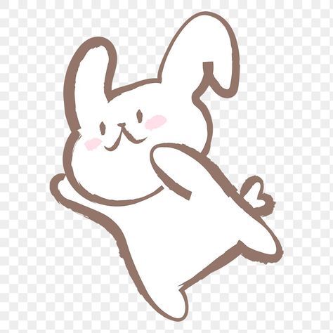 Bunny Doodle, Rabbit Icon, Rabbit Png, Cute Bunny Rabbit, Bunny Png, Bunny Drawing, Bunny Bunny, Png Aesthetic, In Aesthetic