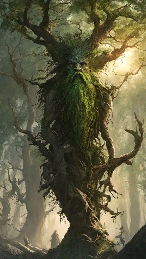 Nature Goddess, Tree People, Legends And Myths, Nature Spirits, Forest Spirit, Fantasy Forest, Forest Creatures, Arte Inspo, Mythical Creatures Art