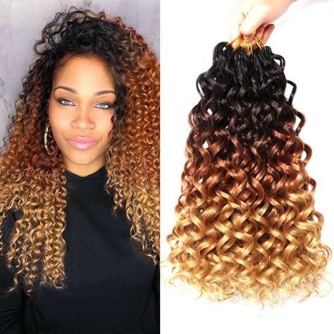 PRICES MAY VARY. Hair Material:GoGo Curl is made of Kanekalon hign-temperature synthetic fiber, which simulates the touch and feel of human hair.curly crochet hair is pre-looped, so it is easy to install. Variety of colors and sizes:1B,#4,T1B/27, T1B/30, T1B/30/27, Tgray and mixed Gray and more colors continue to be updated.6 Inch,8 Inch,10 Inch,14 inch and 18 inch 24 Inches Continuous update later, 8 packs/lot, Usually 8 packs are enough to make a full head. Hair Advantages：Gogo Curl Crochet Ha Crochet Passion Twists Hairstyle Long, Sew Ins Black Women, Kima Ocean Wave Crochet Hairstyles, Crochet Mohawk Hairstyle, African Hairstyles Braids, Crochet Half Up Half Down Hairstyles, Crochet Curls Hairstyles, Half Braids Half Crochet Hairstyles, Crochet Styles For Black Women