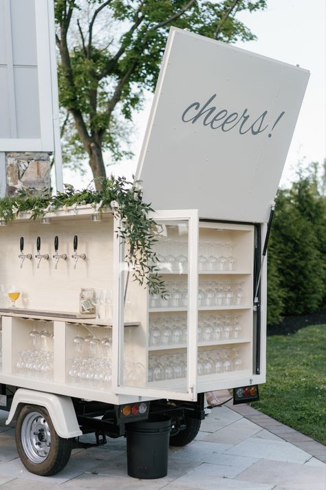 Wedding Cart, Tap Truck, Mobile Bar Cart, Prosecco Van, Cocktails Cart, Mobile Cocktail Bar, Bar Mobile, Mexican Themed Weddings, Mobile Wedding