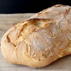 Crusty Italian Bread Recipe, Rustic Loaf, Ciabatta Bread Recipe, Rustic Italian Bread, Crusty Bread Recipe, Italian Bread Recipes, Bread Recipe Video, French Bread Recipe, Bread Rolls Recipe