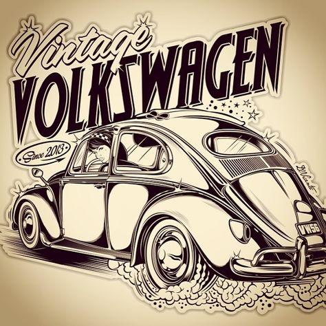 75 Likes, 2 Comments - David Vicente (@dvicente777) on Instagram: “Logo Vintage Volkswagen...” Bentley Auto, Van Volkswagen, Van Vw, Volkswagen Fox, Vw Sedan, Vw Art, Volkswagen New Beetle, Cool Old Cars, Combi Vw