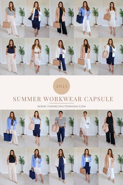 Mid Size Style, Summer Business Outfits, Spring Business Casual Outfits, Summer Work Outfits Office, Summer Workwear, Workwear Capsule Wardrobe, Summer Business Casual Outfits, Workwear Capsule, Summer Office Outfits