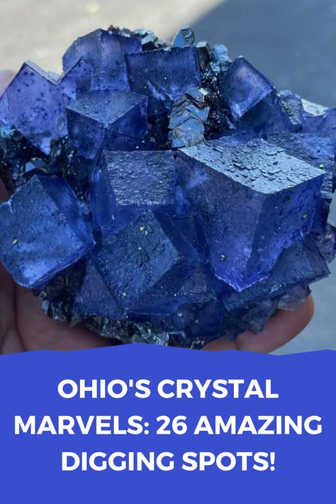 Embark on a captivating crystal-hunting journey in Ohio! 💎🌳 Discover the hidden treasures of Ohio's landscapes with our 2023 guide, showcasing the top spots to find exquisite crystals. Start your adventure today and let nature's beauty enchant you! Tap to learn more. 🍂🔍 Nature, Rockhounding Montana, Where To Find Crystals, Crystal Digging, Crystal Hunting, Crystal Mining, Geology Rocks Mineral, Gem Hunting, Natural Crystals Rocks