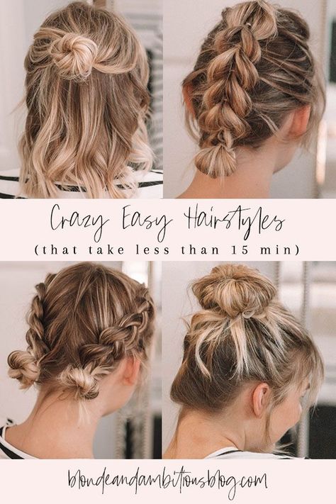 easy hairstyles, hairstyles for medium hair, easy hairstyle hacks, hair hacks, medium hair, how to style hair, braid styles, easy braid styles Easy Hairstyle, Braid Styles Easy, How To Style Hair, Easy Braid Styles, Hairstyle Hacks, Hairstyles Color, Styles Hairstyles, Super Short Hair, Shoulder Hair