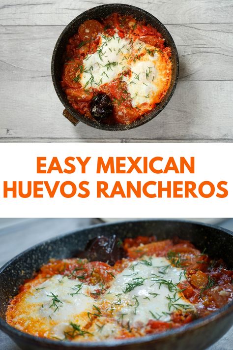 Vegetarian Huevos Rancheros, Hue Os Rancheros, Huevos Rancheros Recipe Mexican, Hue Is Rancheros, Huevos Rancheros Recipe Easy, Breakfast Ideas Savory, Savory Breakfast Ideas, Soft Eggs, Breakfast Mexican