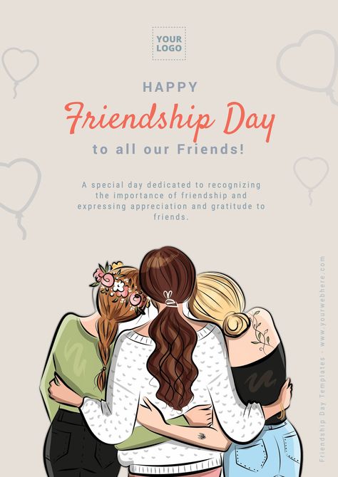 Embrace the joy of friendship with Edit.org's editable templates for International Friendship Day #FriendshipDay #Edit Friendship Day Posters, International Friendship Day Poster, Friendship Day Poster Design, Lord Basavanna Images, Friendship Template, Friendship Day Poster, Happy International Friendship Day, Friendship Day Cards, International Day Of Friendship