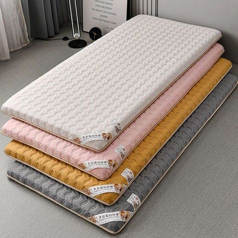 Aesthetic Mattress, Single Bed Mattress, Cotton Mattress, Mattress On Floor, Vacuum Packaging, Single Mattress, Student Dormitory, Cute Bedroom Decor, Comfort Mattress