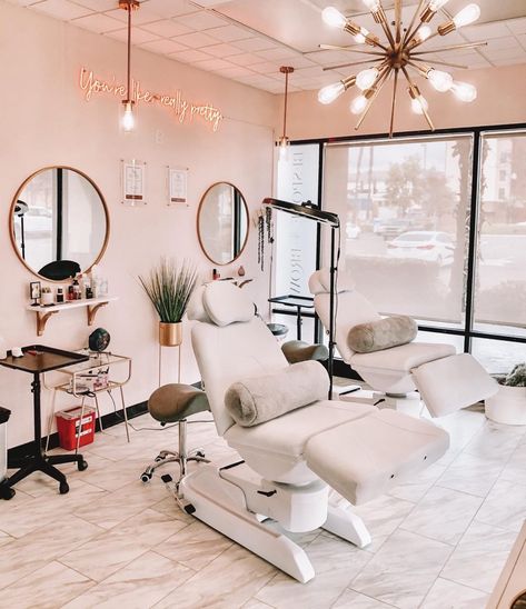 Solo Esthetician Room, Esthetician Studio, Solo Esthetician, Salon Suite Decor, Beauty Shop Decor, Esthetician Room Decor, Spa Room Decor, Esthetics Room, Salon Suites Decor