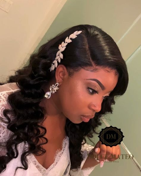 Dolce Mateo, LLC on Instagram: “I’m still gushing over this past weekend! My first time styling one of my custom wigs for a wedding! This install was completely glueless…” Hair Pattern, Hair Patterns, Flawless Makeup Application, Deep Wave Hairstyles, Custom Wigs, Wave Hair, Lace Closure Wig, Closure Wig, Flawless Makeup