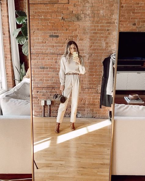 Hm Boots, Ashley Brooke, Jenni Kayne, Instagram Style, Mirror Pic, Autumn Style, Vintage Bag, Zara Pants, Vintage Bags