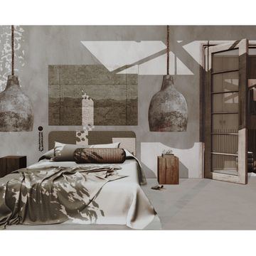 gaios x SimspirationBuilds & Hel Studio. | Patreon Large Bed Pillows, Bedroom Sims 4, Oversized Pendant Light, Door Bed, Pillow Headboard, Studio Bedroom, Large Beds, Wall Planter, Stack Of Books