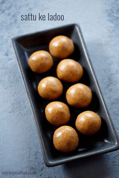 sattu ladoo recipe with step by step photos – quick and easy recipe of delicious sattu ladoos. these ladoos are made from roasted chana flour, jaggery and ghee. #sattuladoo #sattuladdu #sattu Ladoos Recipe, Jaggery Recipes, Laddoo Recipe, Ladoo Recipe, Maharashtrian Recipes, Snack For Kids, Millet Recipes, Ayurvedic Recipes, Healthy Indian Recipes