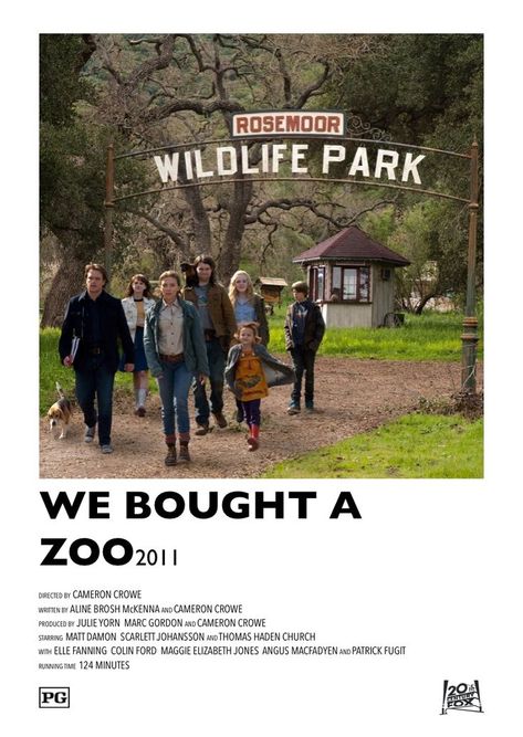 We Bought A Zoo Poster, We Bought A Zoo Movie Poster, We Bought A Zoo Aesthetic, We Bought A Zoo Movie, Vet Pictures, Movie Polaroids, Doors Movie, Film Polaroid, Movie Board