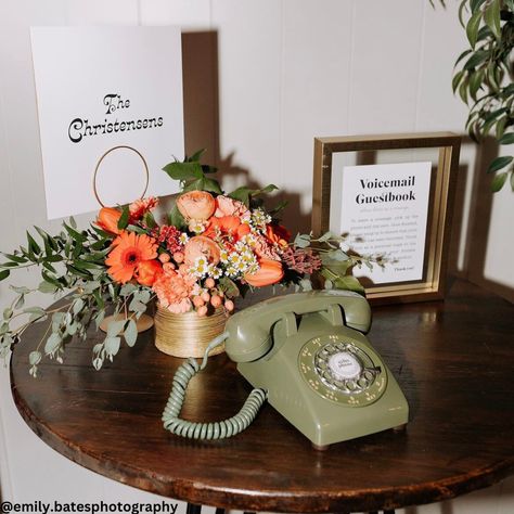 Guest book table decor