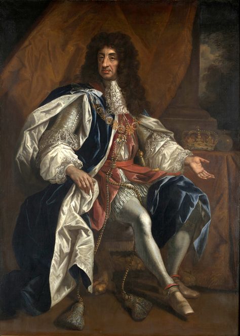 Portrait of King Charles II of England, Scotland and Ireland by Thomas Hawker, 1660 Charles Ii Of England, Henrietta Maria, House Of Stuart, St James's Palace, Charles I, Medieval Aesthetic, Charles Ii, British Monarchy, British Heritage