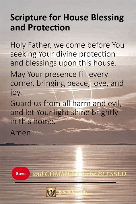 Scripture for House Blessing and Protection Prayers To Bless Your House, Prayers For House Blessing, Prayers For House Cleansing, Prayer To Bless My Home, Prayers For Your Home, Blessing Your Home, Prayer For Energy, House Blessing Prayer, House Cleansing Prayer