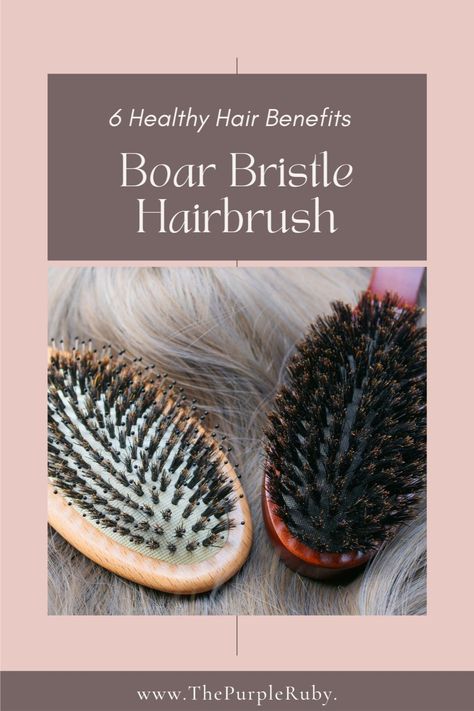 If you are looking to improve the health of your hair, check out our blog post to learn more about the amazing benefits of a boar bristle hairbrush and why it's good for your hair! Find out how to use it and affordable options so you can add one to your beauty arsenal today! Boar Bristle Brush Benefits, Tips For Healthy Hair, Arsenal Today, Boar Brush, Beauty Hacks That Actually Work, Boar Bristle Hair Brush, Best Hair Brush, Boar Bristle Brush, For Healthy Hair