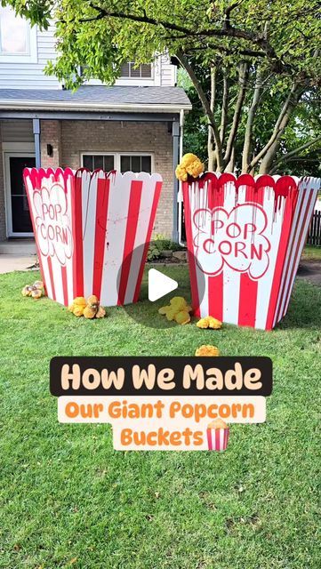 Popcorn Box Diy, Everlasting Gobstopper, Popcorn Decorations, Popcorn Theme, Popcorn Buckets, Popcorn Stand, Popcorn Cart, Diy Popcorn, Corn Pops